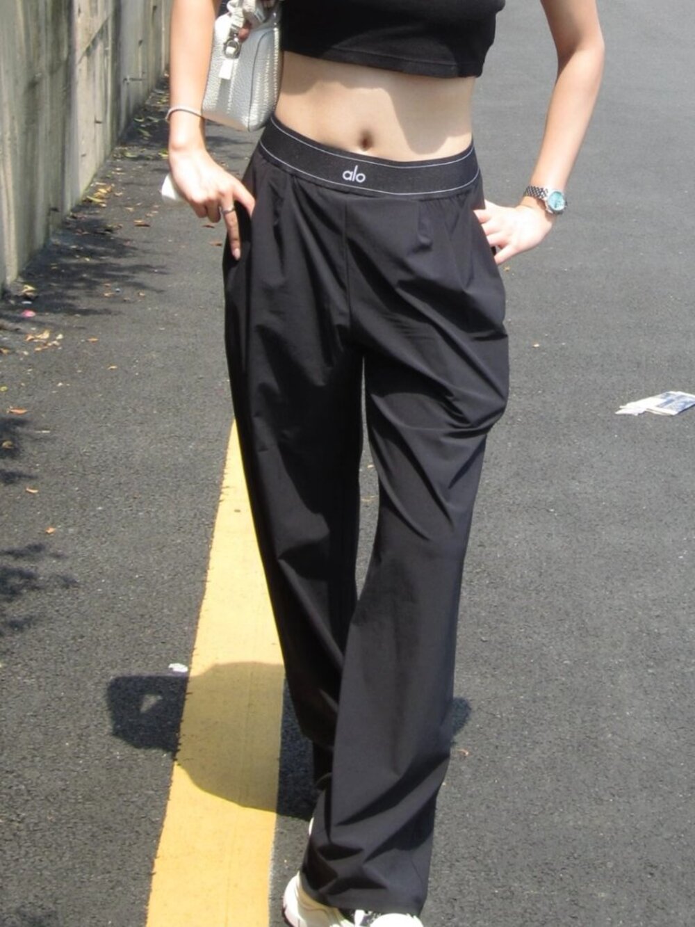 Regular Length ALO Yoga Suit Up Trouser In Black - 30" Inseam Pants🤗💘